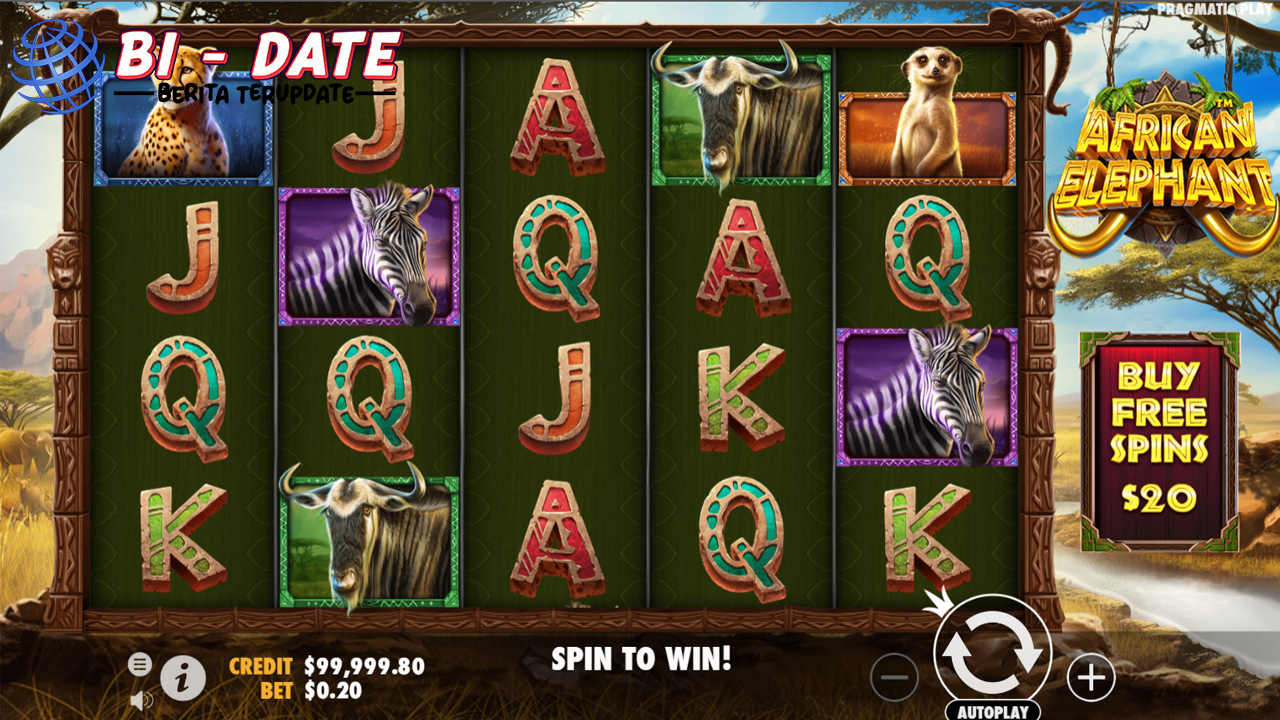 Slot Online African Elephant Gajah Afrika Bagi Hadiah!