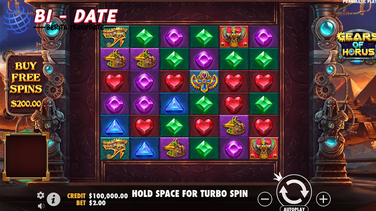 Gears Of Horus Menangkan Hadiah dengan di Rtp8000!