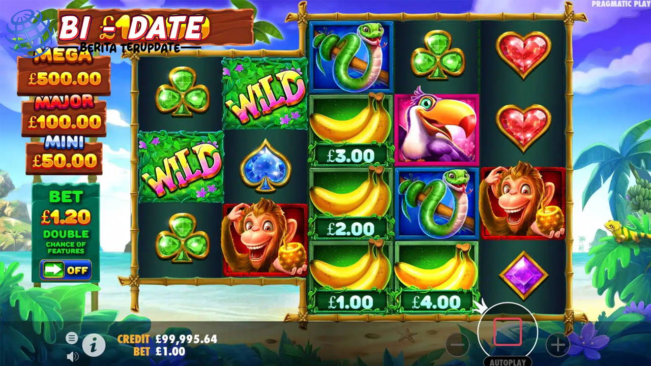 Main Liar dengan Wild Wild Bananas di Agen Slot Online Terbaik