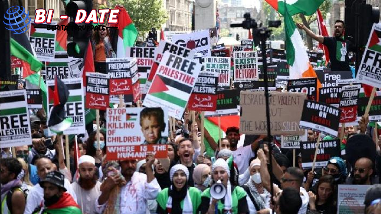 46 Pendemo di London Dihadang Polisi Setelah Demo Palestina
