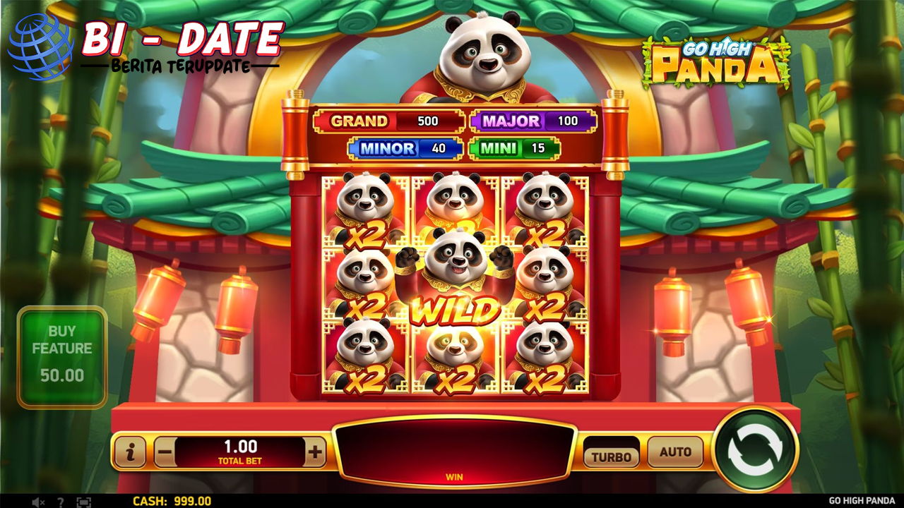 Slot Online Go High Panda 3 Hadiah Setinggi Awan!