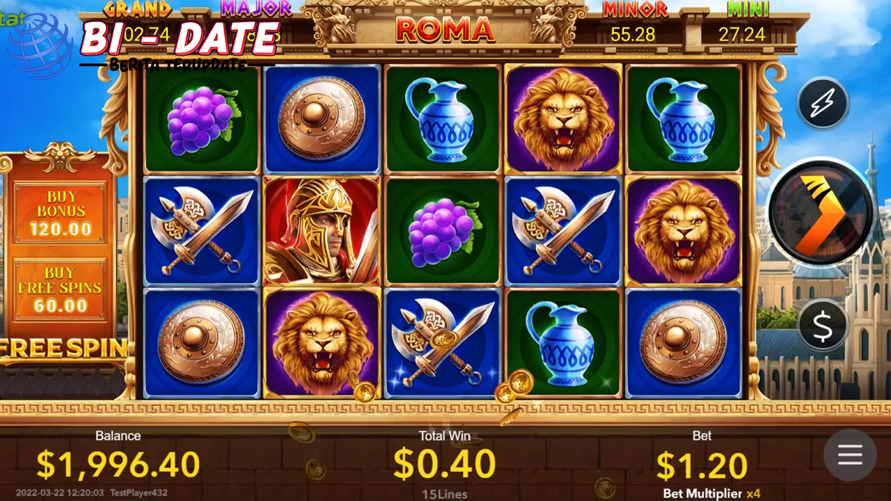 Slot Hari Ini Sensasi Baru Berjudi Bangsa 1 Roma