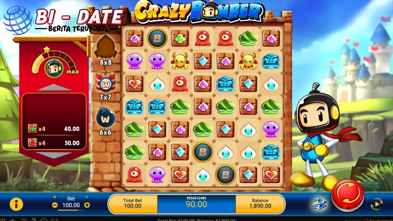 Crazy Bomber Sederhana Seni Meledakkan 5 Bom